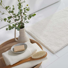 Plush Spa Solid Washcloths, Set of 2 - Cream