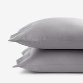 Premium Smooth Supima® Cotton Wrinkle-Free Sateen Pillowcase Set - Silver, Standard