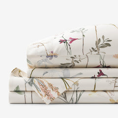 Peyton Premium Smooth Sateen Bed Sheet Set - Multi, Queen