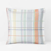 Alder Plaid Classic Cool Cotton Percale Sham - Multi, Euro