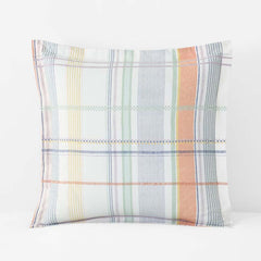 Alder Plaid Classic Cool Cotton Percale Sham - Multi, Euro