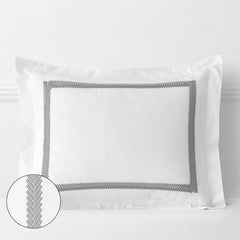 Hewett Luxe Smooth Egyptian Cotton Sateen Sham - Gray, King