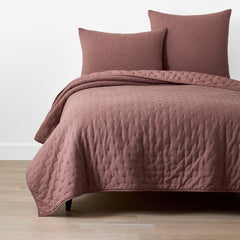 Petite Tufted Quilt - Brick, Twin/Twin XL