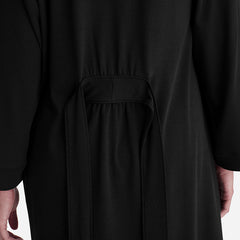 Pima Cotton Kimono Robe - Black, M