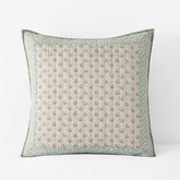 Megara Patchwork Quilted Sham - Green, Euro