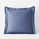 Premium Smooth Supima® Cotton Wrinkle-Free Sateen Sham - Blue Dusk, Euro