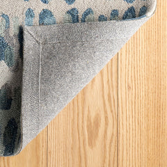 Paint Chip Hand Hooked Wool Rug - Blue, 8' x 10'