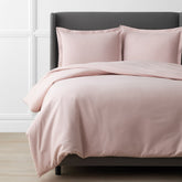 Luxe Ultra-Cozy Cotton Velvet Flannel Duvet Cover Dusty Rose, Twin/Twin XL