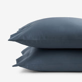 Premium Smooth Supima® Cotton Wrinkle-Free Sateen Pillowcase Set - Steel Blue, King