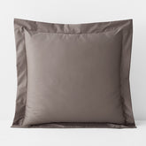 Classic Smooth Wrinkle-Free Sateen Sham - Cinder, Euro