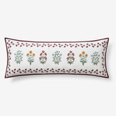 Lottie Decorative Lumbar Pillow Cover - Ivory, 14 in. x 40 in.