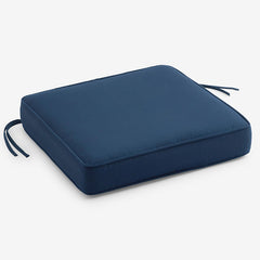 Replacement Boxed Edge Chair Cushion - Sapphire, 21 in. x 19 in.