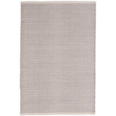 Herringbone Handwoven Cotton Rug - DoveGray, 8' x 10'