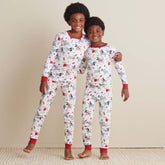 Family Printed Peruvian Cotton Kid's Pajama Set - Holiday Paws, 10