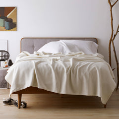 Organic Cotton Blanket - Natural, King/Cal. King
