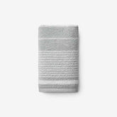Plush Spa Stripe Hand Towel - Light Gray