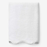 Scalloped Edge Bath Sheet - White