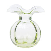 Hibiscus Glass Fluted Vases - Green, Medium