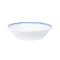 Maison Melamine Cereal Bowls, Set of 4 - White/Blue