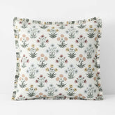 Garden Patch Reversible Garment Washed Cotton Percale Sham - Multi, Euro