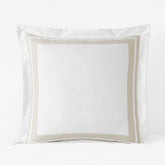 Double Border Premium Smooth Supima® Cotton Wrinkle-Free Sateen Sham - Ivory, Euro