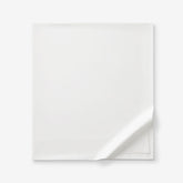 Classic Smooth Sateen Solid Flat Bed Sheet - White, King/Cal King