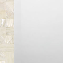 Mother-of-pearl Rectangular Mirror - Cream, OS