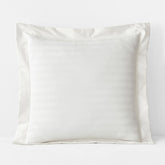 Dobby Stripe Classic Smooth Wrinkle-Free Sateen Sham - Cream, Euro