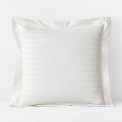 Dobby Stripe Classic Smooth Wrinkle-Free Sateen Sham - Cream, Euro