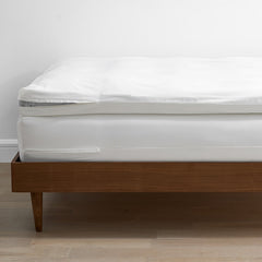 Organic Cotton Sateen Mattress Topper Protector - Queen