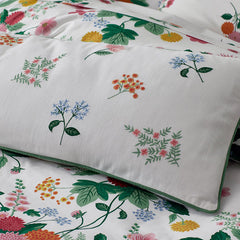 Dahlia Decorative Lumbar Pillow Cover - White Multi