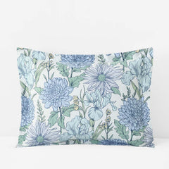 Garden Bliss Classic Smooth Sateen Sham - Blue Multi, Standard
