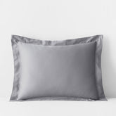 Classic Smooth Rayon Made From Bamboo Sateen Sham - Pebble Gray, King