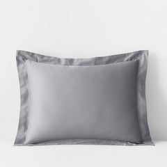 Classic Smooth Rayon Made From Bamboo Sateen Sham - Pebble Gray, King