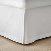 Matelassé 14 in. Bed Skirt - Textured Stripe White, Queen