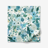 Garden Party Classic Cool Cotton Percale Flat Bed Sheet - Teal, Full