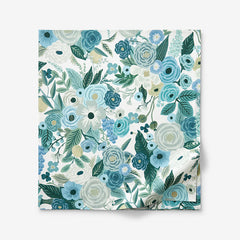 Garden Party Classic Cool Cotton Percale Flat Bed Sheet - Teal, Full