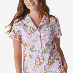 Poplin Women's Shorts Set - Strawberry Fields, S