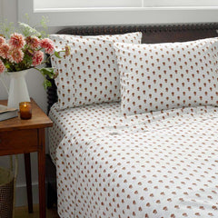 Mini-Prints Garment Washed Cotton Percale Pillowcase Set - Flowers, King