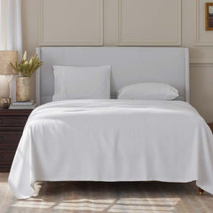 Egyptian Cotton Blanket - White, Full/Queen
