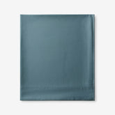 Premium Smooth Supima® Cotton Wrinkle-Free Sateen Flat Bed Sheet - Ocean Blue, Deep Pocket Cal. King