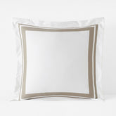 Double Border Premium Smooth Supima® Cotton Wrinkle-Free Sateen Sham - Light Birch, Euro
