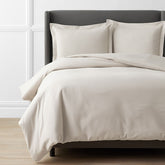 Classic Ultra-Cozy Cotton Velvet Flannel Solid Duvet Cover - Oatmeal, Twin/Twin XL