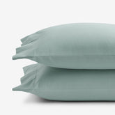 Classic Ultra-Cozy Cotton Velvet Flannel Pillowcase Set - Seafoam, Standard