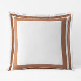 Double Border Classic Smooth Wrinkle-Free Sateen Sham - Caramel, Euro