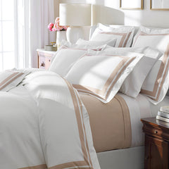 Double Border Premium Smooth Supima® Cotton Wrinkle-Free Sateen Sham - Rose, Euro