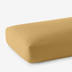 Classic Ultra-Cozy Cotton Velvet Flannel Fitted Bed Sheet - Amber, Twin