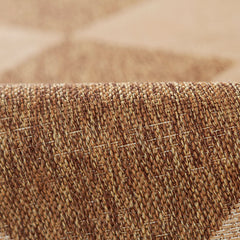 Diamond Checkered Outdoor Rug - Natural, 2' 7" x 7' 6" Runner