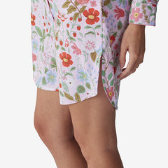 Poplin Women's Nightshirt - Strawberry Fields, S