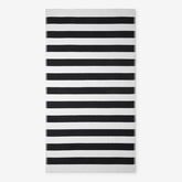 Classic Cabana Stripe Beach Towel - Black